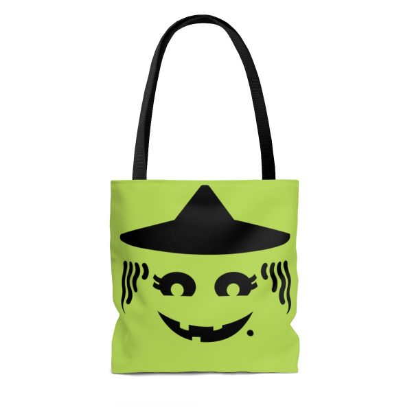 Vintage Retro Trick Or Treat Witch AOP Tote Bag - Image 2