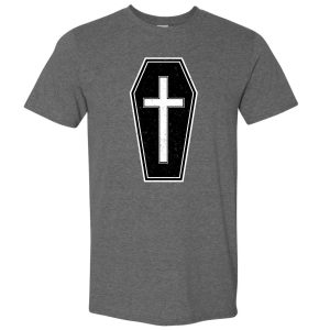 Gothic Coffin Classic Horror T-Shirt