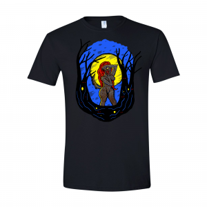 Moon Maiden Werewolf Woman T-Shirt