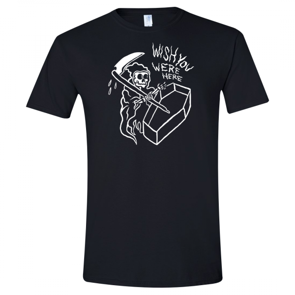 wish you were here grim reaper t-shirt