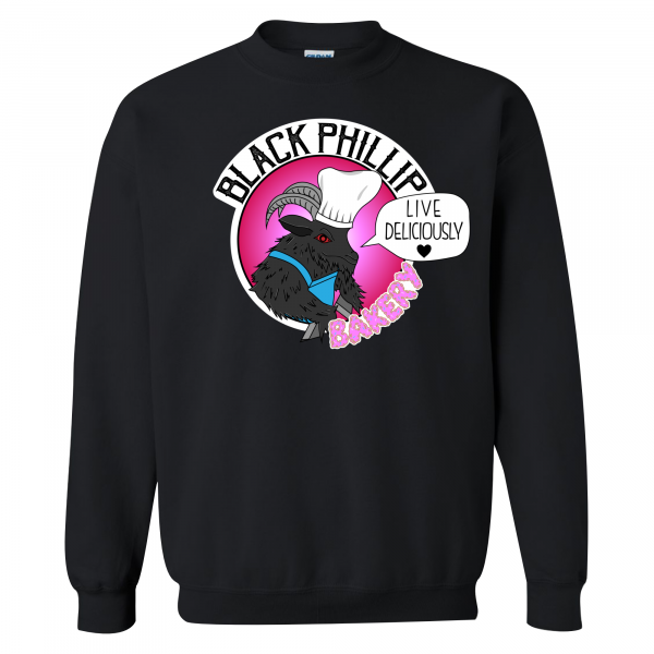 Black Phillip Bakery Live Deliciously Crewneck Sweatshirt