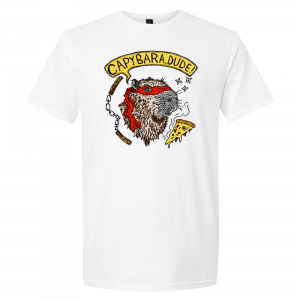 Capybara Dude White T-Shirt